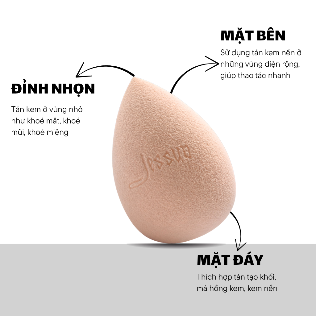 Mút Trang Điểm JESSUP Miracle Complexion Sponge Size M J08